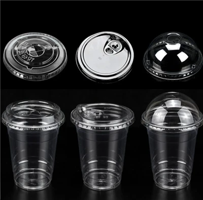 لیوان های نوشیدنی PET Crystal Clear چاپ سفارشی OEM